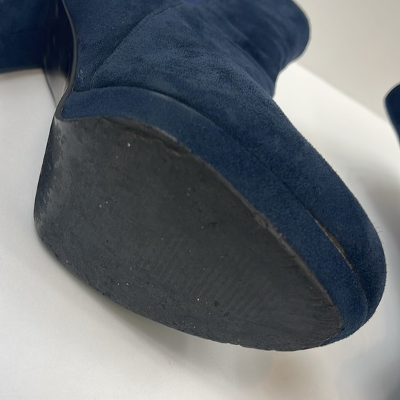 Bella Marie Blue Suede Booties Size 9 - Picture 8 of 10